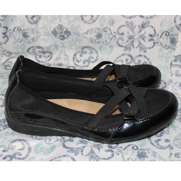 Earth Spirit‎ Gelron Black Patent Leather Shoes-Women's Size 9 US - Picture 3 of 8